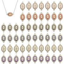 Amazon.com: GUZUHUKU Virgin Mary Link Pendants Charms, 60pcs Mix ...