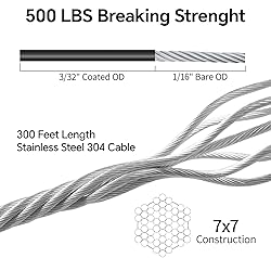 UZE String Light Hanging Kit with 300 FT