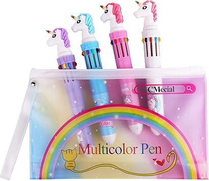 Amazon Com Unicorn Pen Set With Case Rainbow Unicorn Pens For Girls Multicolor Pen Kids Multicolor Pen Unicorn Fun Pens Cute Pens For Kids Cute Pens For Girls Unicorn Multicolor Pen For