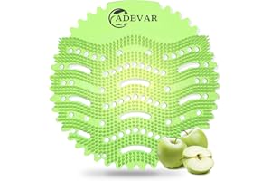ADEVAR Urinal Screens Deodorizer,20 Packs Urinal Cakes | Urinal Mats Scented Anti Splash Bulk Apple Breeze Scented Urinal Deodorizer For Toilet,Bathroom, Restaurants,Offices,Schools,Etc.(Green Apple)