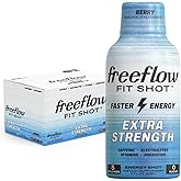 Freeflow Fit, Extra Strength Energy Shot, Berry (2 Ounce Shot, Pack of 12) - 150mg of Caffeine Per Shot, Zero Calorie, Zero Sugar Energy Shot…