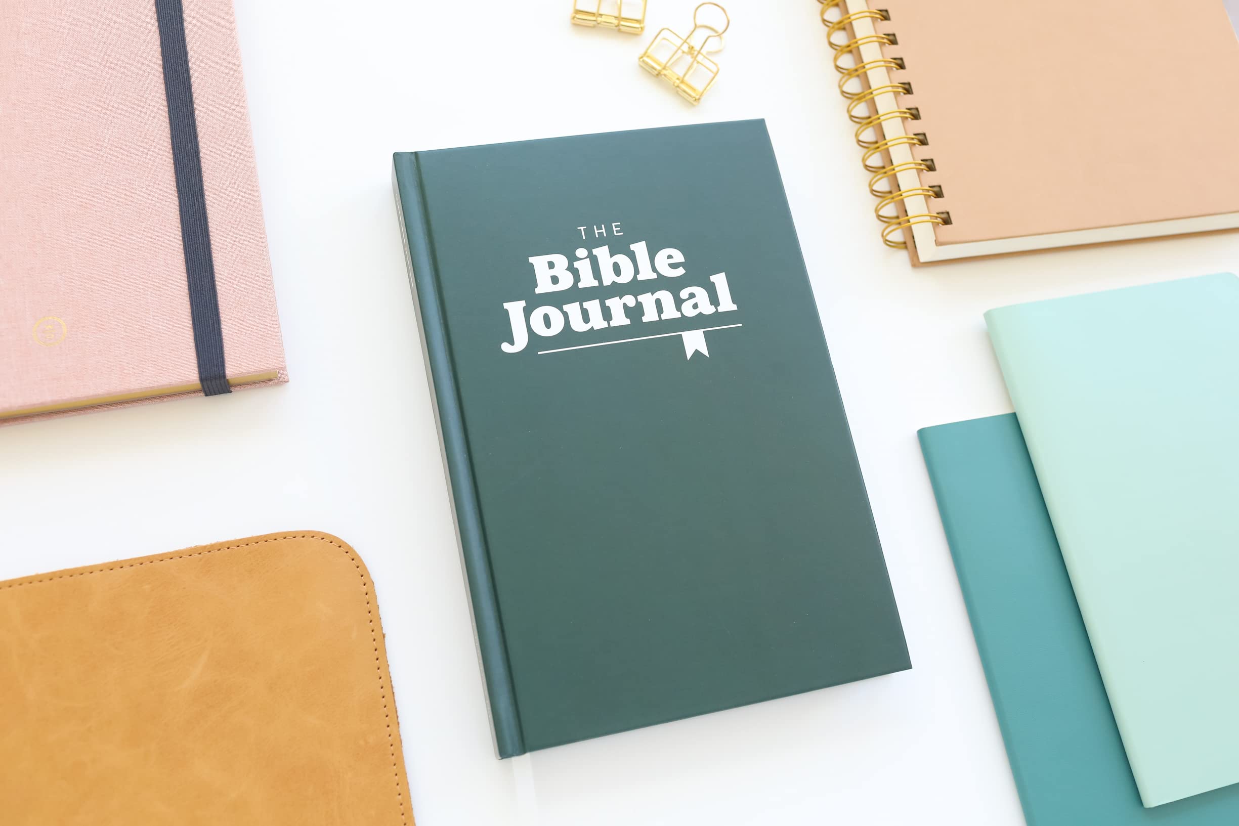 The Bible Journal: New Testament Bible Journaling Notebook | Track Daily Readings, Record Bible Verses and Write Prayers | Inspirational Christian Notebook w/Ribbon, 240 pages