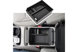 EDBETOS Center Console Organizer Tray Compatible with Hyundai Tucson Limited 2022 2023 2024 Tucson Hybrid Accessories, Automatic Transmission Only,SEL Only for Hybrid SEL,Armrest Secondary Storage Box,Black