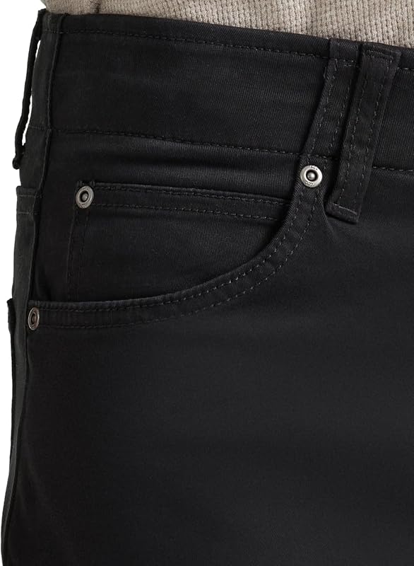 Men's Performance Series Extreme Motion Straight Fit Tapered Leg Jean, Black, 40W x 32L