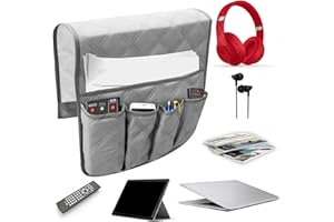 Bedside Caddy Remote Control Holder for Phone Remotes,5 Pockets Bedside Caddy/Bedside Organizer,Remote Control Holder Bed Sto