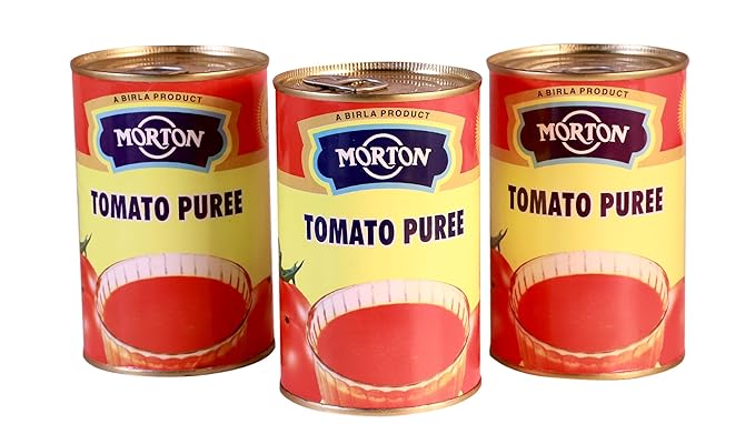 Morton Tomato Puree, 450 g (Pack of 3)