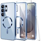 Magnetic for Samsung Galaxy S26 Ultra Case with Screen Protector | [Compatible with MagSafe][Full Camera Protection]Slim Mili