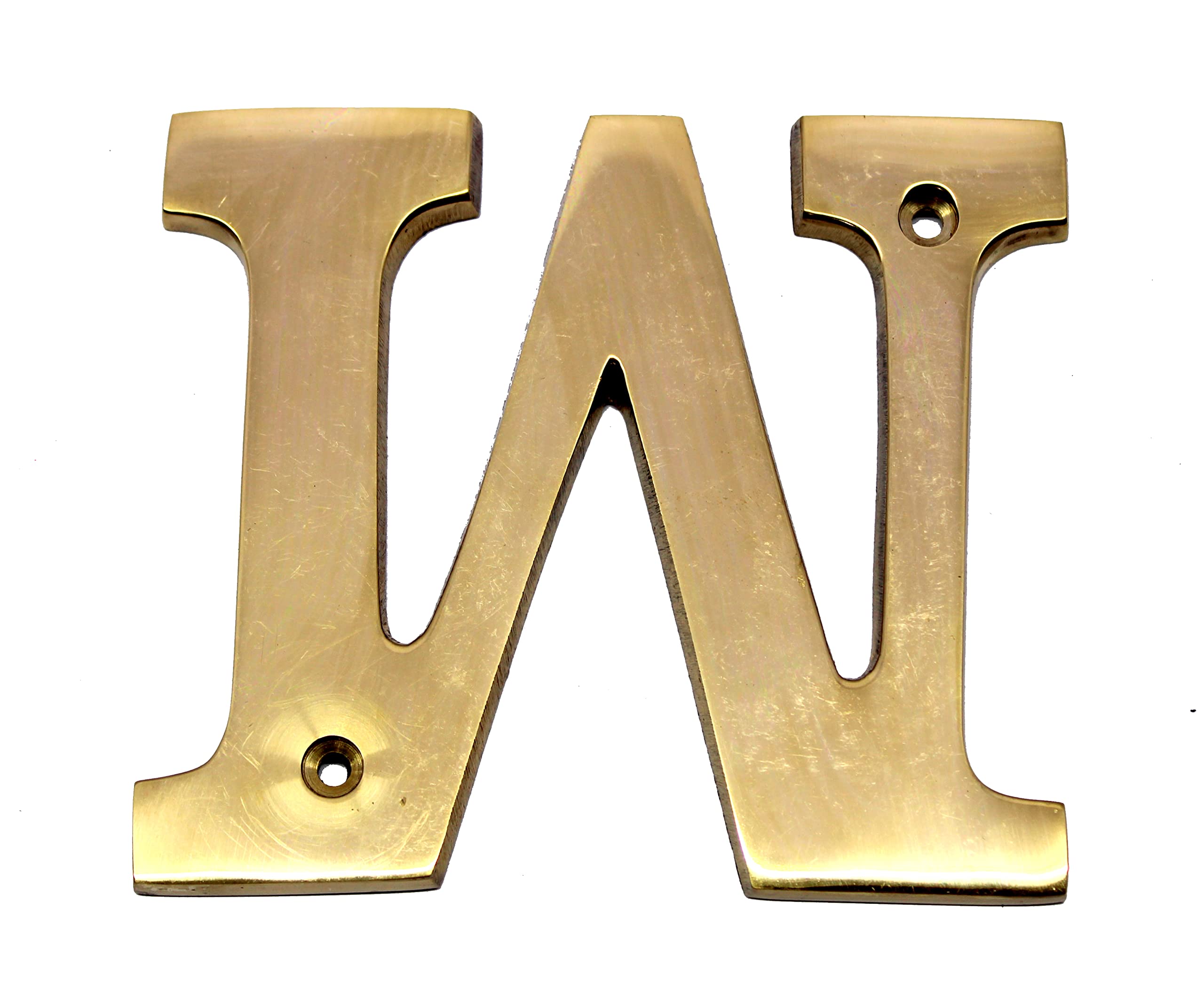 esplanade Brass House Hotel Door Name - Wall Door Plaque Alphabet Letter "Z" - 4" Inches ("W" Alphabet - 4)