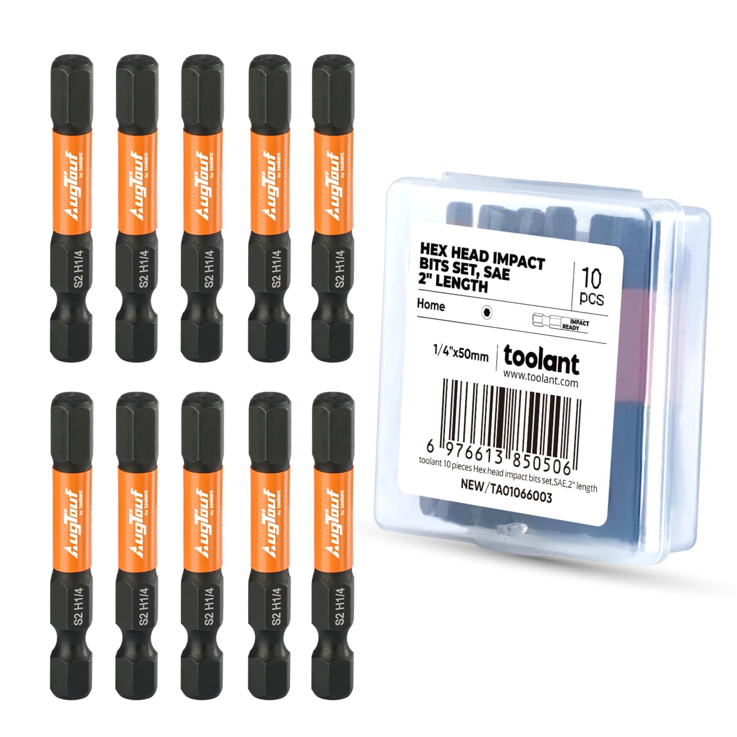 toolant 1/4" Impact Hex Bits Set