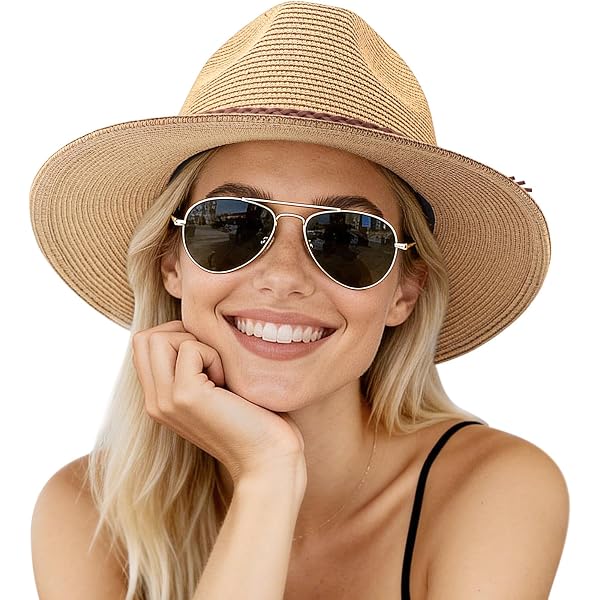 CAPPELLIFICIO C.M.R. ?? WOMEN\'S 100% STRAW SUMMER FASHION SUN HAT 81-Nr29MGXS._AC_UY1000_.jpg main image 3