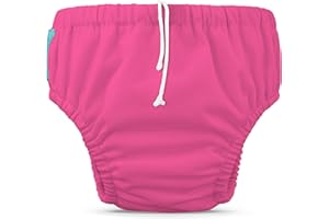 Charlie Banana Reusable Swim Diaper, Fluorescent Hot Pink, Large