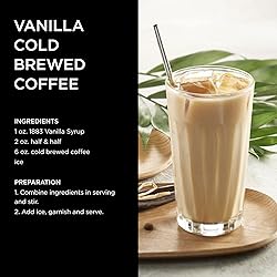 1883 Coffee Syrup, Vanilla Syrup for Drinks, Made