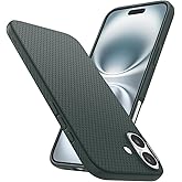 Spigen Liquid Air Designed for iPhone 16 Case [NOT Compatible with MagSafe], [Military-Grade Protection] - Abyss Green