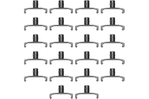 Ernst Manufacturing 1/4-Inch Dura-Pro Twist Lock Socket Clips, 15-Pack, Black
