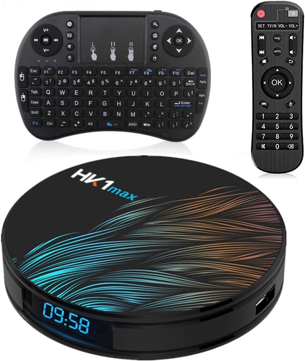 Sofobod HK1 MAX Smart Android 10.0 TV Box with Free Wireless Keyboard, 2GB RAM 16GB ROM, Ethernet LAN, 2.4G/5G Dual WiFi,HD, 4K, H.265 Decoding Set Top Box