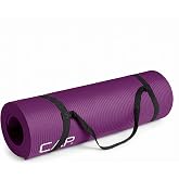 CAP Barbell 1/2-Inch High Density Exercise Yoga Mat with Strap | Multiple Options