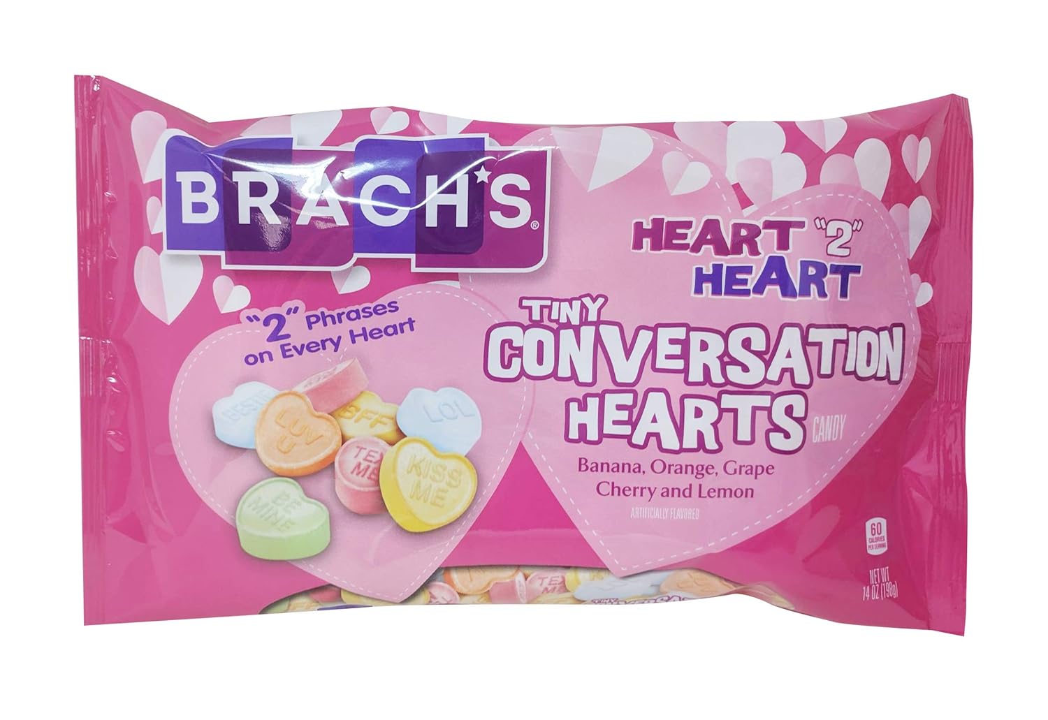 Amazon Com Brach S Small Conversation Hearts 16oz Bag Hard Candy Grocery Gourmet Food
