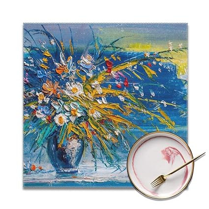 Houity Set Di 4 Tovagliette Da Tavola Con Disegno Di