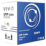 VIVO 500ft Bulk Cat6 Wire, CCA Ethernet Cable, 23