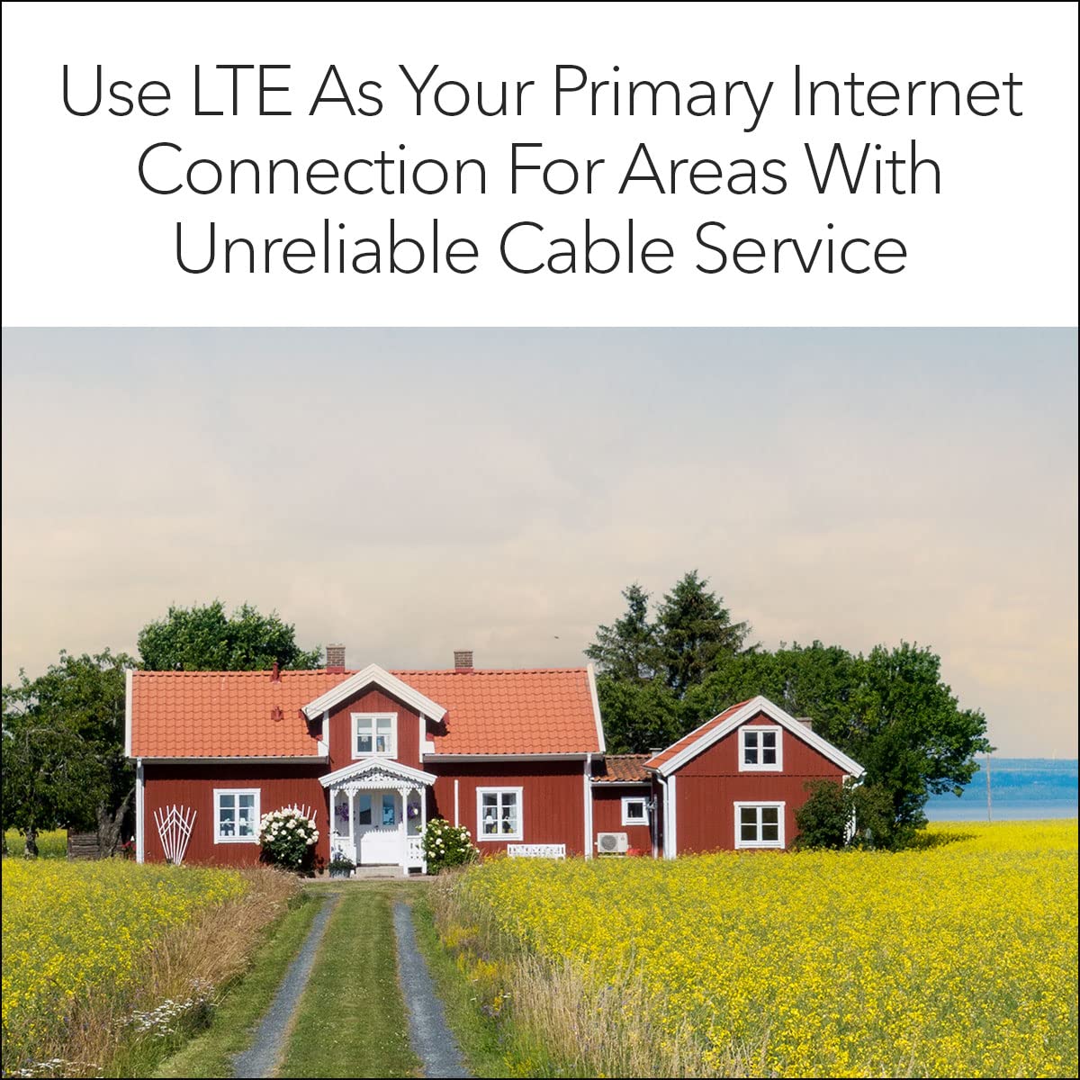 NETGEAR 4G LTE Broadband Modem (LM1300) – Use LTE as a Primary Internet Connection or Failover Solution for Always-On WiFi, Certified with AT&T, T-Mobile, & Verizon