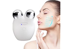 SCOBUTY Microcurrent Facial Device, USB Rechargeable Face Massager for Anti Aging and Wrinkle, Intelligent Double Chin Massager