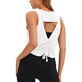 windysun Workout Athletic Shirts Mesh Sports Dance Tops for Women Yoga Clothes WS5002 White XL