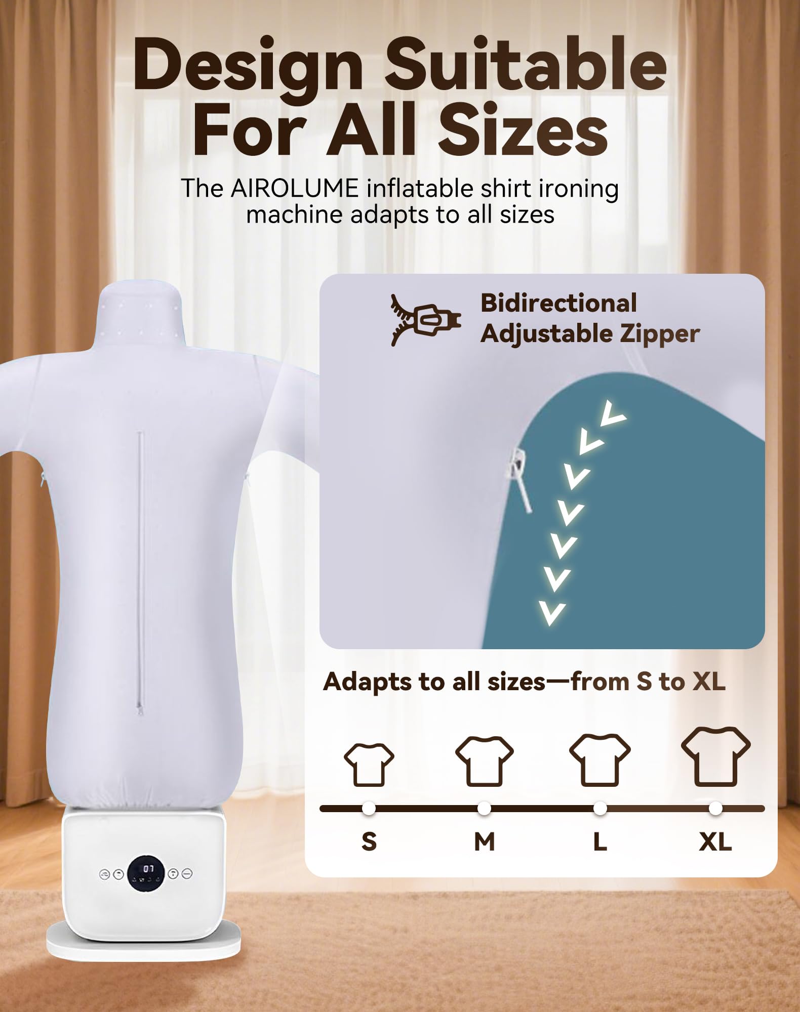 Automatic Steam Iron, Upgraded Touched Automatic Ironing Machine, 2026 New Hands-Free Automatic Ironing Machine 3.0, 8 Minutes Quick Ironed Dry, Time & Temperature Adjustable