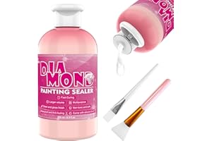 SHABEIBEI Diamond Painting Sealer Kit-8.5OZ/250ML,Diamond Art Glue,Diamond Painting Glue Permanent Hold&Shine Effect Sealer for Diamond Painting and Puzzle Glue
