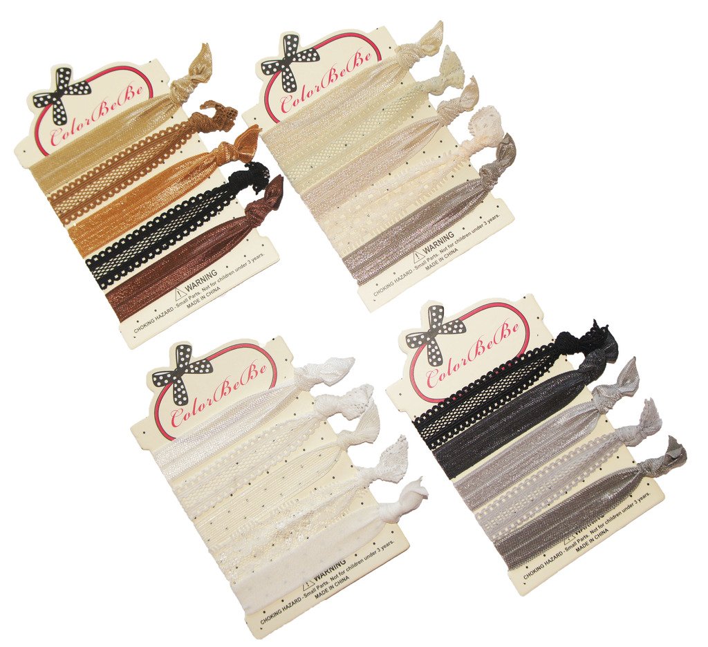 Amazon Com No Crease Hair Ties Ponytail Holders 20 Pcs