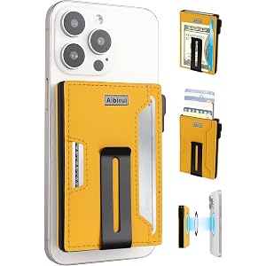 Aibirui Wallet for men,Magsafe Wallet with Money Clip,Ridge Wallets for Men | Magnetic wallet for iPhone 17/16/15/14/13/12 Se