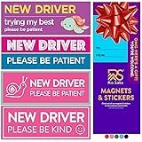Rio Salto 4-Pack Large New Driver Car Sticker