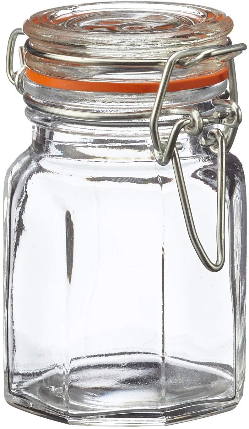 Apollo Glass Spice Jar Set 12 MOP, Multi-Colour, 13x35x16, 1108
