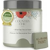Country Chic All-in-One Chalk Paint for Furniture, Cabinets, Home Decor, Eco-Friendly, Matte Finish, Built-In Primer &amp; Top Coat for Wood, Metal - Sage Advice (Sage Green) - Pint 16 oz (475 ml)