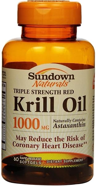 SUNDOWN NATURALS KRILL OIL 1000 MG SOFTGELS TRIPLE...
