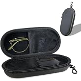 CHANGAR Double Eyeglasses Case PU Hard Shell Dual Glasses Case,Multiple Leather Sunglasses Organizer with Clip Double Eyewear Storage for Men Women Travel