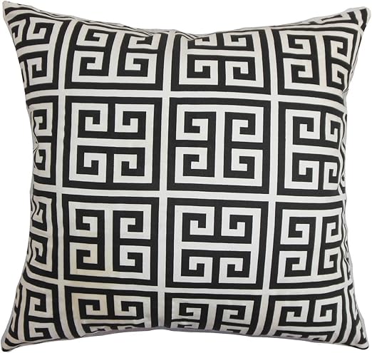 Amazon Com The Pillow Collection Paros Greek Key Bedding Sham