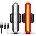 FEND Super Bike Light Set – Ultra-Bright USB-C Rechargeable Front & Rear Lights, 30 Lumen Output, IPX6 Waterproof, Solid/Flash Modes, FEND Super Helmet or Bike Mount Compatible