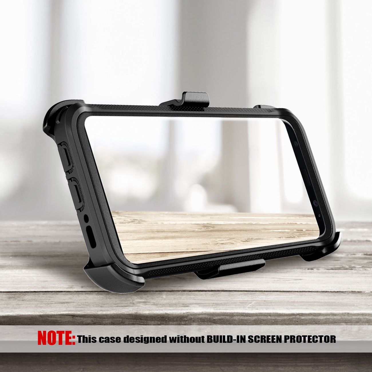 Galaxy S8 Rugged Case, eSamcore Samsung Galaxy S8 Slim Protective Case with Heavy Duty holster [Without Built in screen protector] 5.8 Inch [2017 Release] [BLACK]