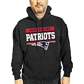 Team Fan Apparel NFL Adult Gameday Charcoal Hooded Sweatshirt - Cotton & Polyester Blend - Stay Warm and Represent Your Team