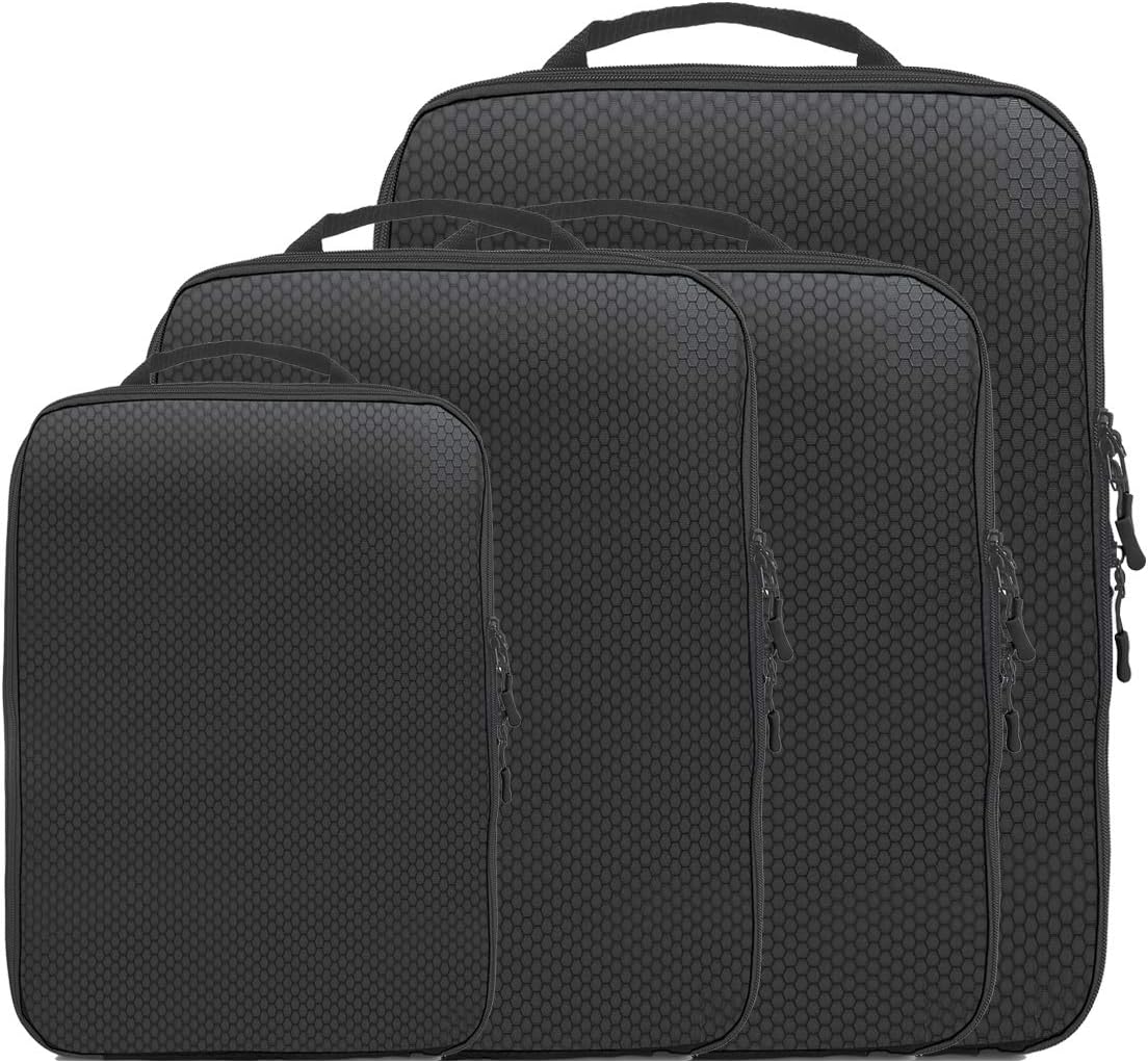 Magictodoor Dual Sided Compression Packing Cubes Double the Stroage & Save More Space