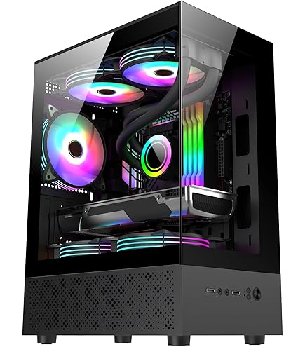 PC Gamer Black Intel i5 12400 | RTX 5060 GDDR7 | 32GB DDR4