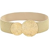 BAOKELAN Women Wide Stretchy Waist Belts Elastic Cinch Belt for Dresses