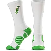 ChalkTalkSPORTS Pickleball Performance Crew Socks - Multiple Designs & Colors - Youth & Adult - Pickleball Mid-Calf Sock