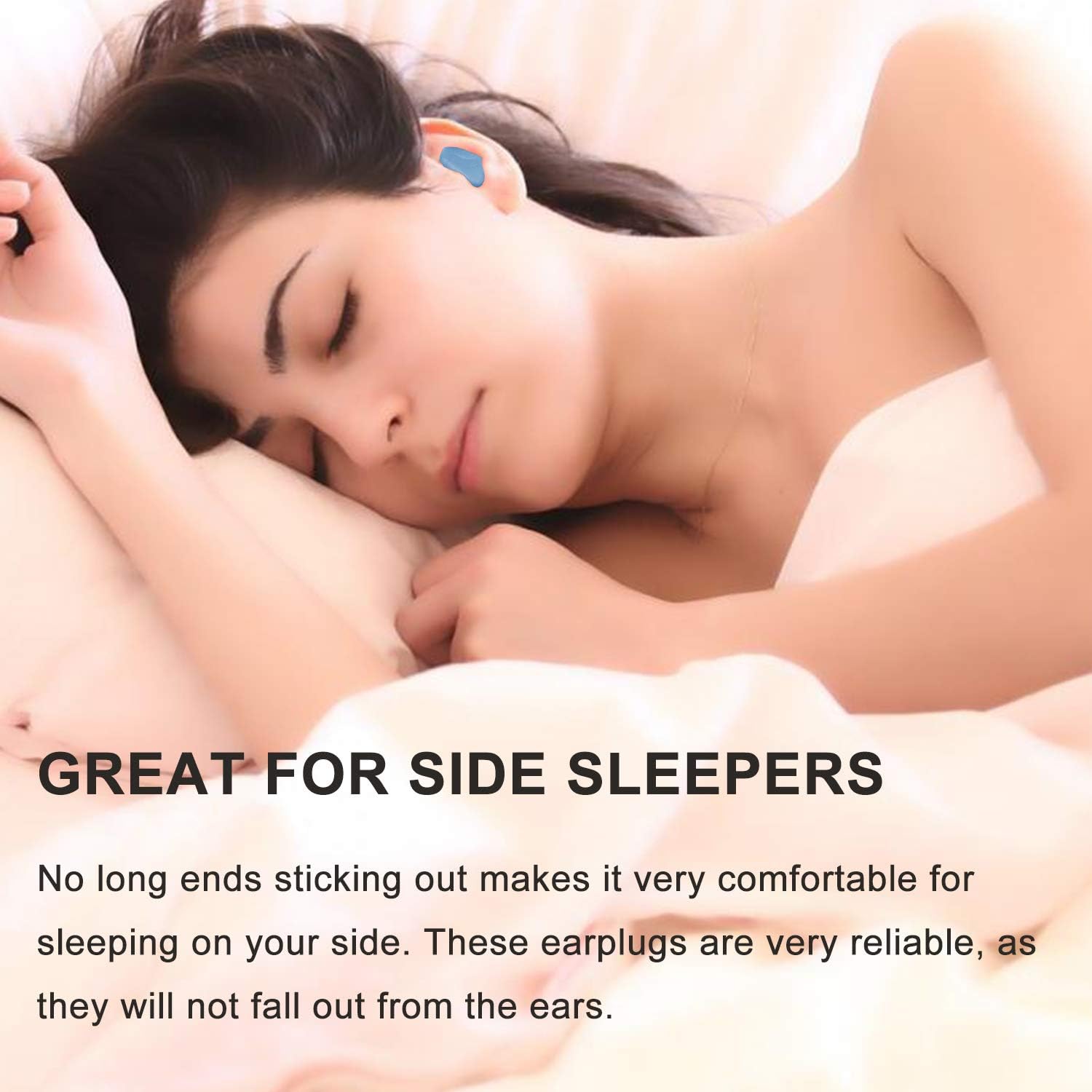 Ear Plugs for Sleeping, Reusable Silicone Moldable Noise Cancelling Sound Blocking Reduction Earplugs for Swimming, Snoring, Concerts, Shooting, Airplanes, Musicians, 32dB Highest NRR: Health & Personal Care