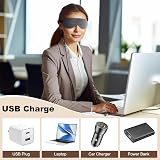 Aroma Season Heated Eye Mask Grey with 4 Temp Settings USB Type-C Controller view 5