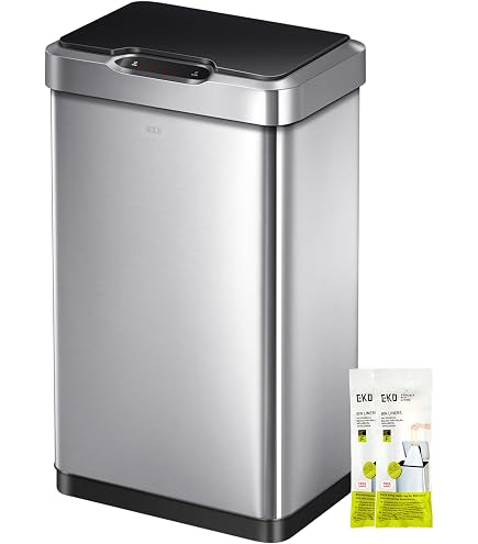 Amazon.com: EKO Horizon Sensei Trash Can, Rectangular Type
