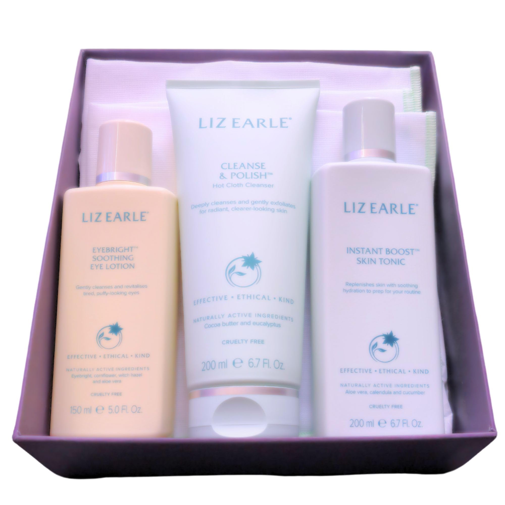 Limited LizEarle Edition Revitalising 3 Piece Full-Size Gift Sets For Women with Hubsidia Thank You Card