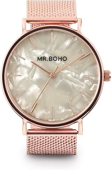 MR. BOHO Reloj Analógico para Adultos Unisex de Cuarzo con ...