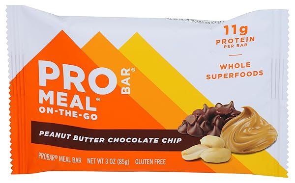 PROBAR, BAR PEANUT BUTTER CHOCOLATE CHIP, 3 OUNCE