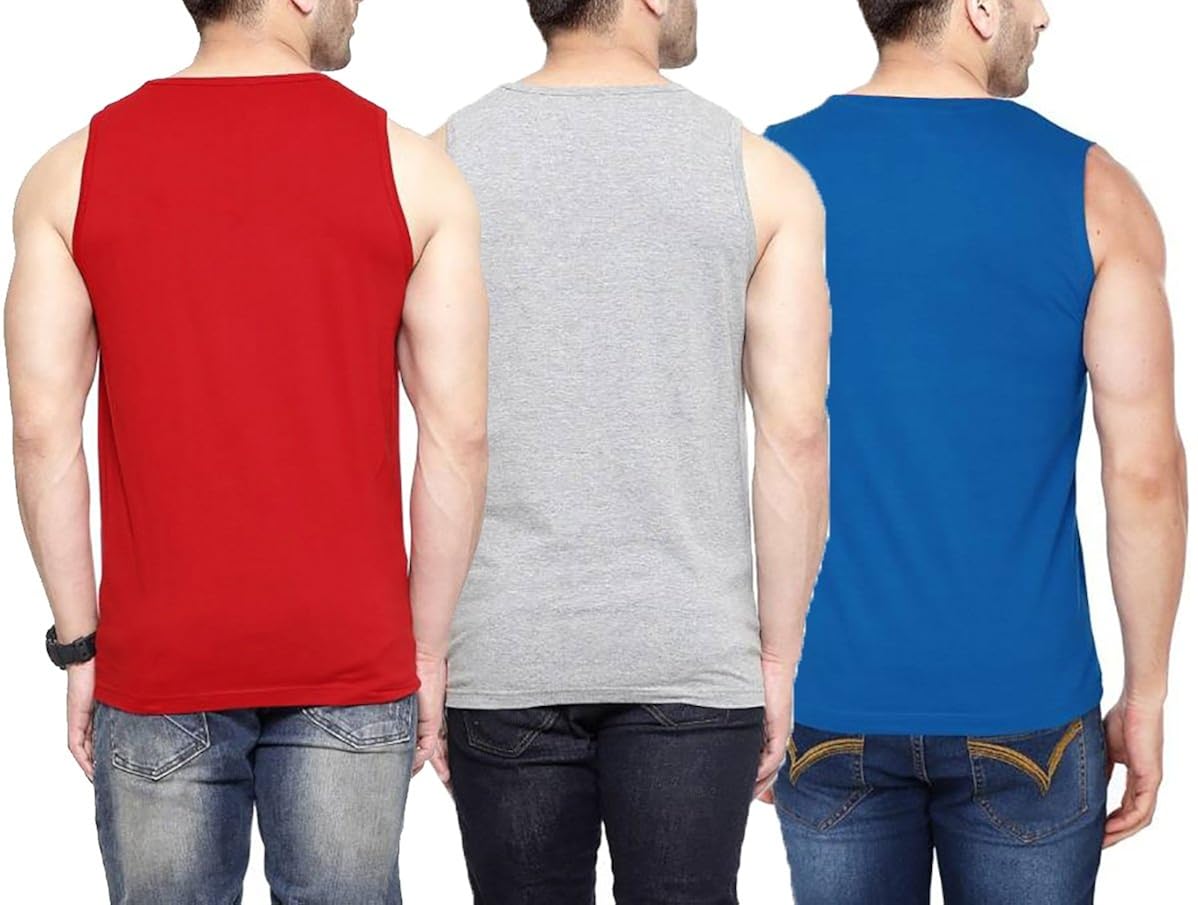 hotfits men's cotton sleeveless t-shirt